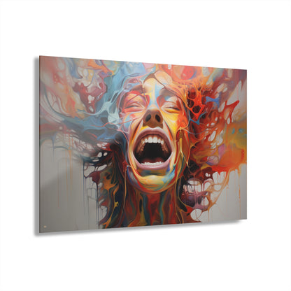 Pain, Abstract Concept Style, Acrylic Wall Art