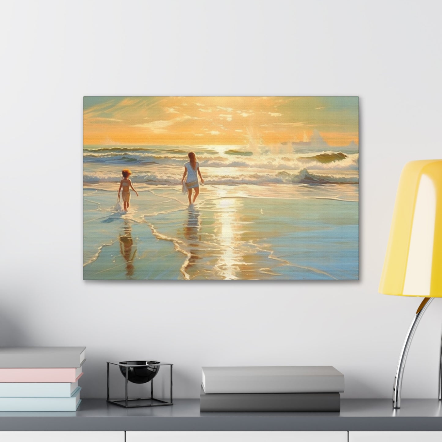 Sunset Walk Canvas Art