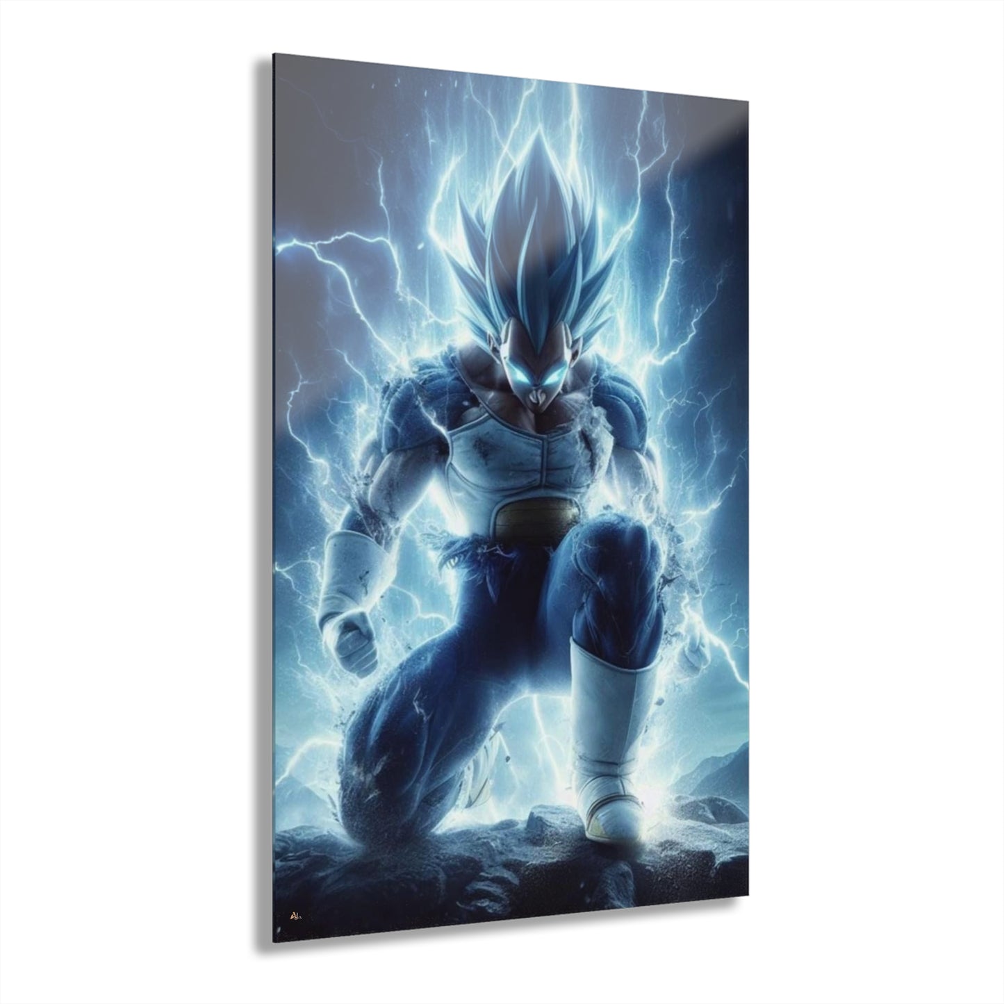 Bow to the Prince, SS Blue Vegeta, Fan Concept Style, Acrylic Wall Art